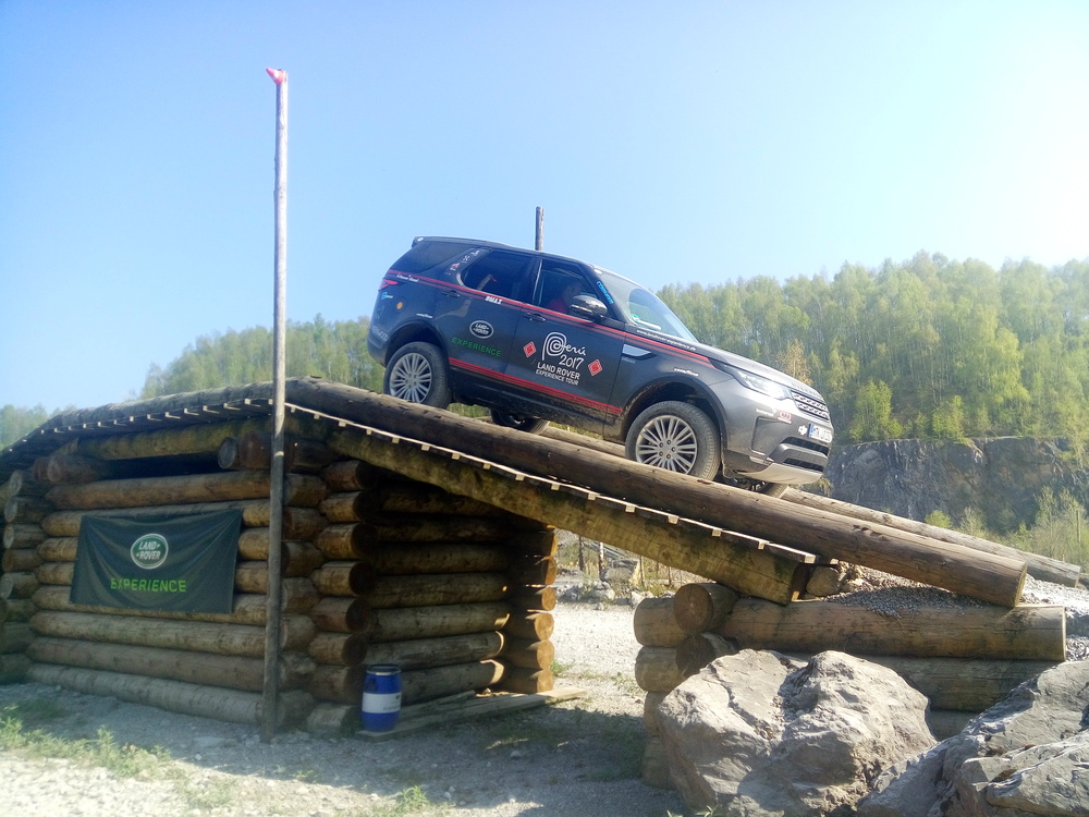 Eine der vielen Hürden im Land Rover Experience Center